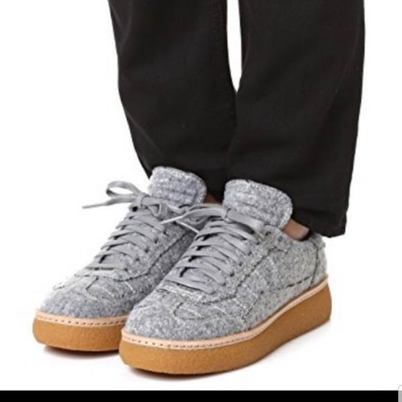 Alexander Wang felt grey sneakers - Picture 5 of 13